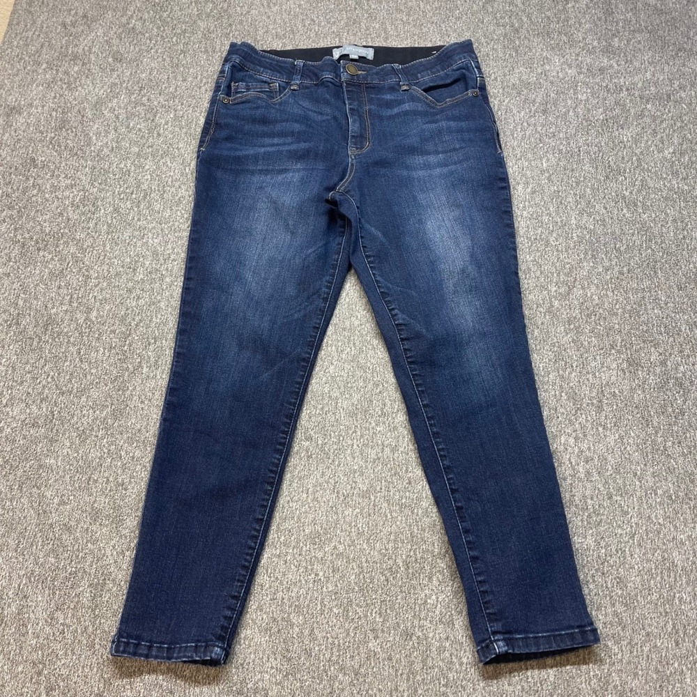 Wit & Wisdom Ab-solution Skinny Jeans Dark Wash Denim‎ 8P Petite